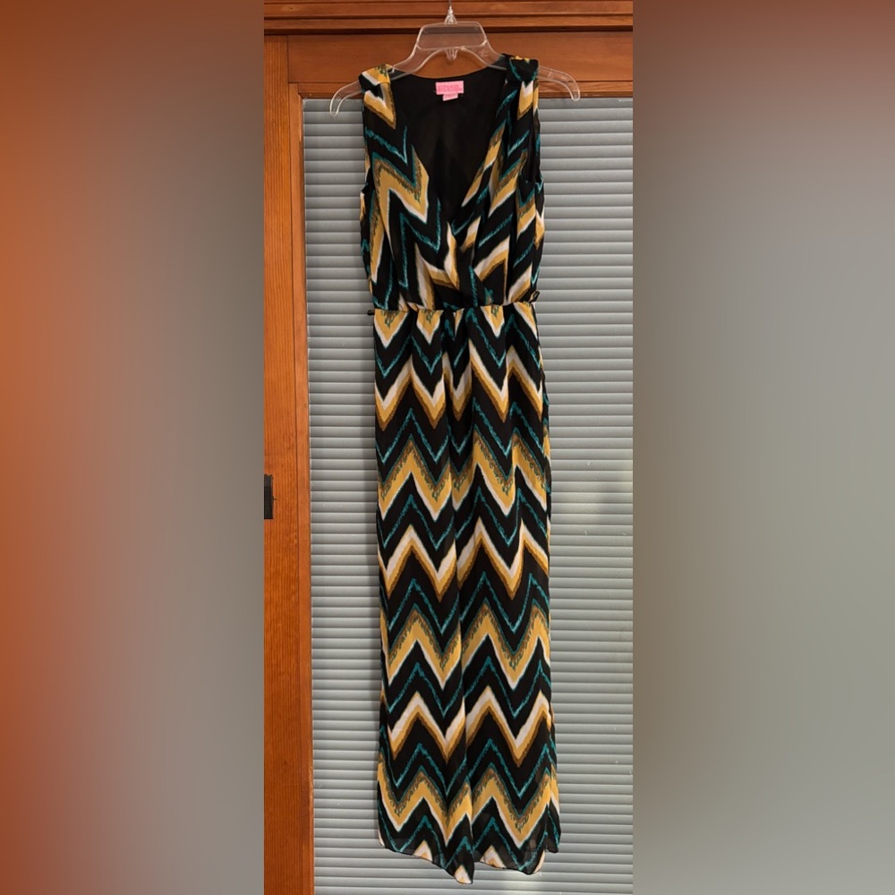 She’s Cool lined Chevron Jumpsuit Women's medium